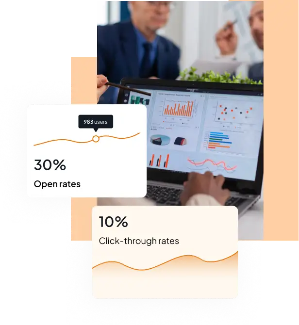 Track campaign performance with LEAP360’s real-time analytics dashboard