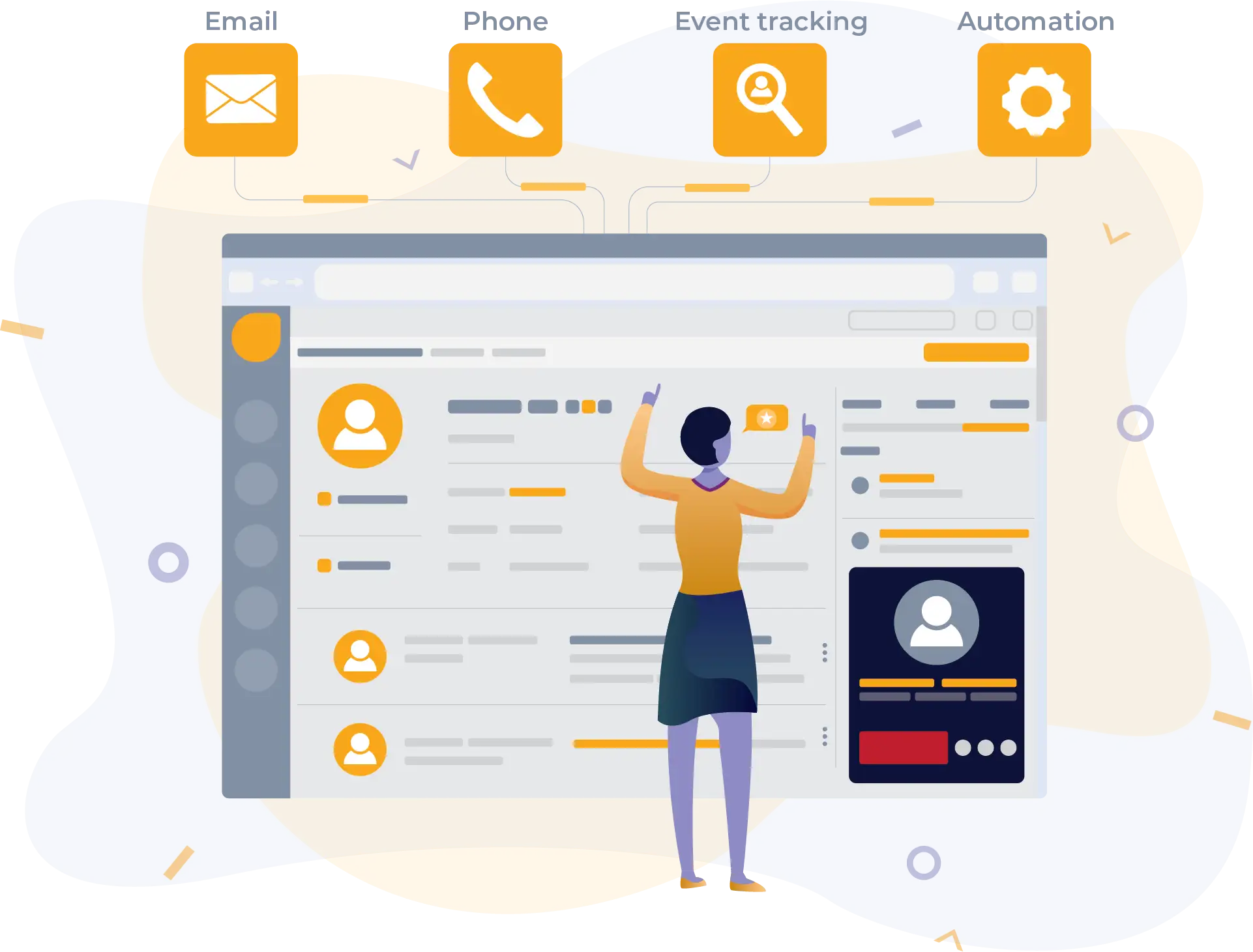 User managing LEAP360 account settings 